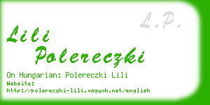 lili polereczki business card